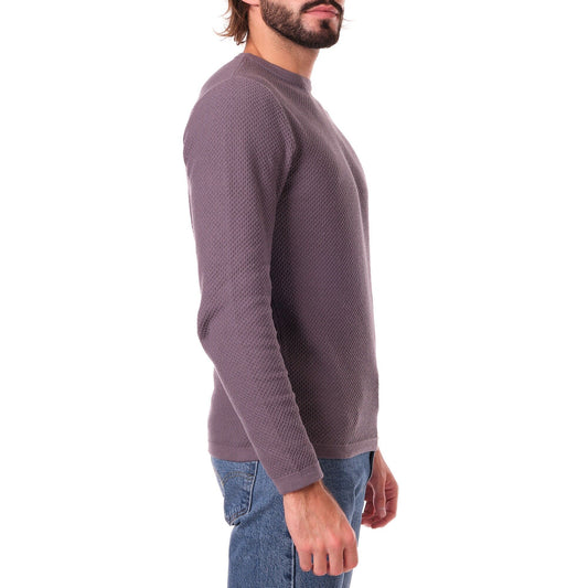Maglione uomo girocollo in cotone antracite Gohan