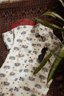 Camicia Bea a maniche corte con stampa Aloha Floral