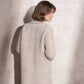 Cappotto midi effetto pelliccia a quadri