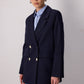 Blazer doppiopetto con bottoni effetto conchiglia