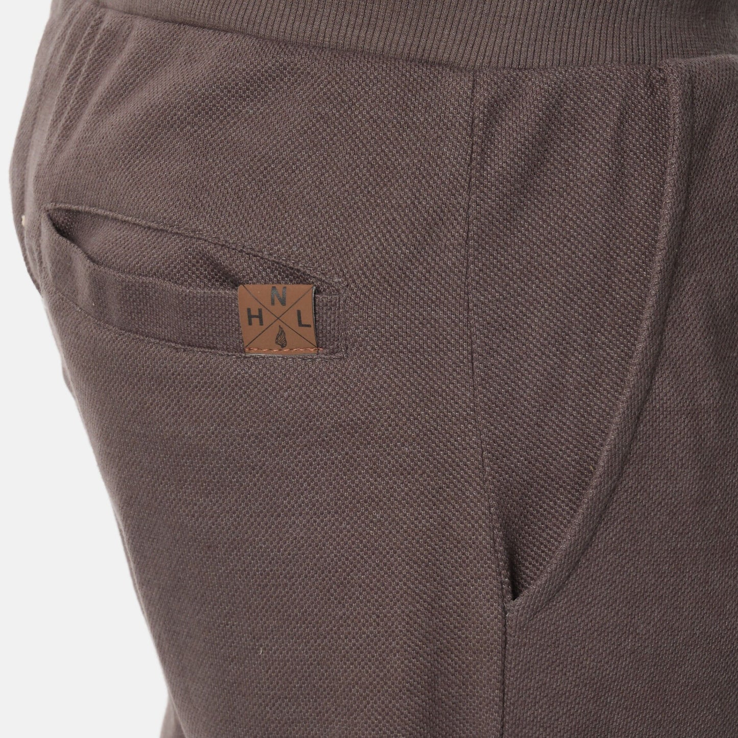 Pantaloncini uomo in piqué grigio con coulisse