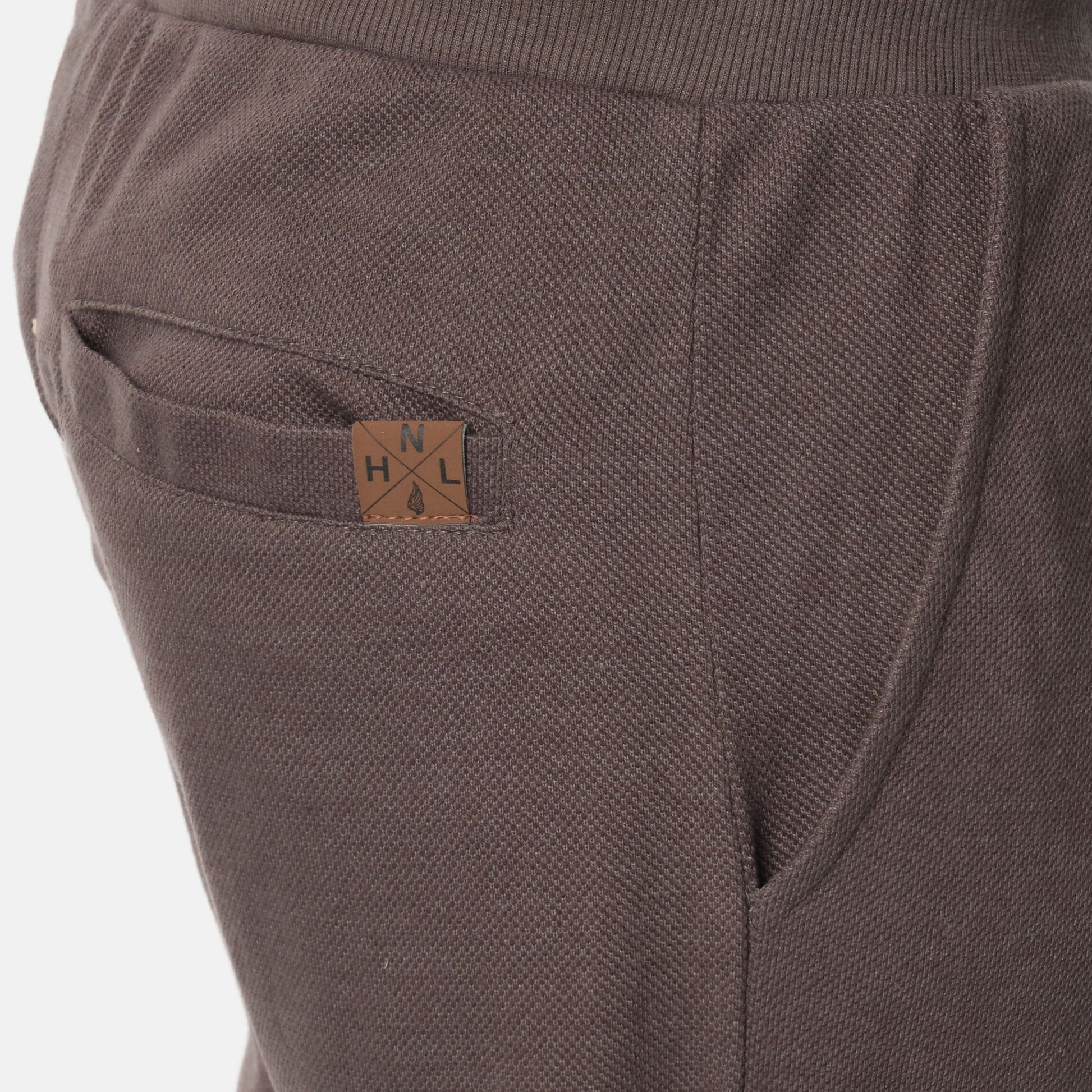 Pantaloncini uomo in piqué grigio con coulisse