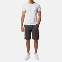 Pantaloncini Uomo in Maglia Piqué Antracite con Coulisse