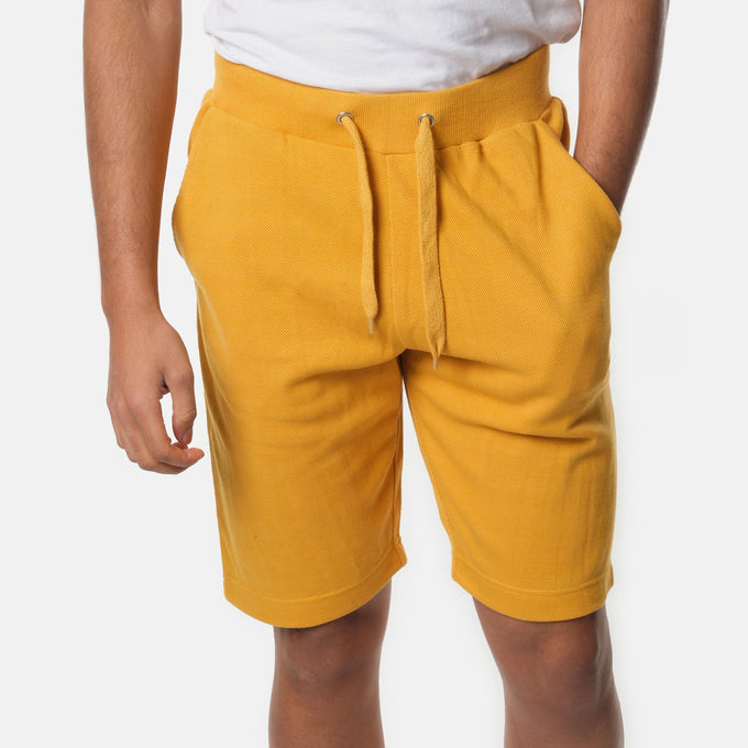 Pantaloncini uomo in piqué senape Foxy