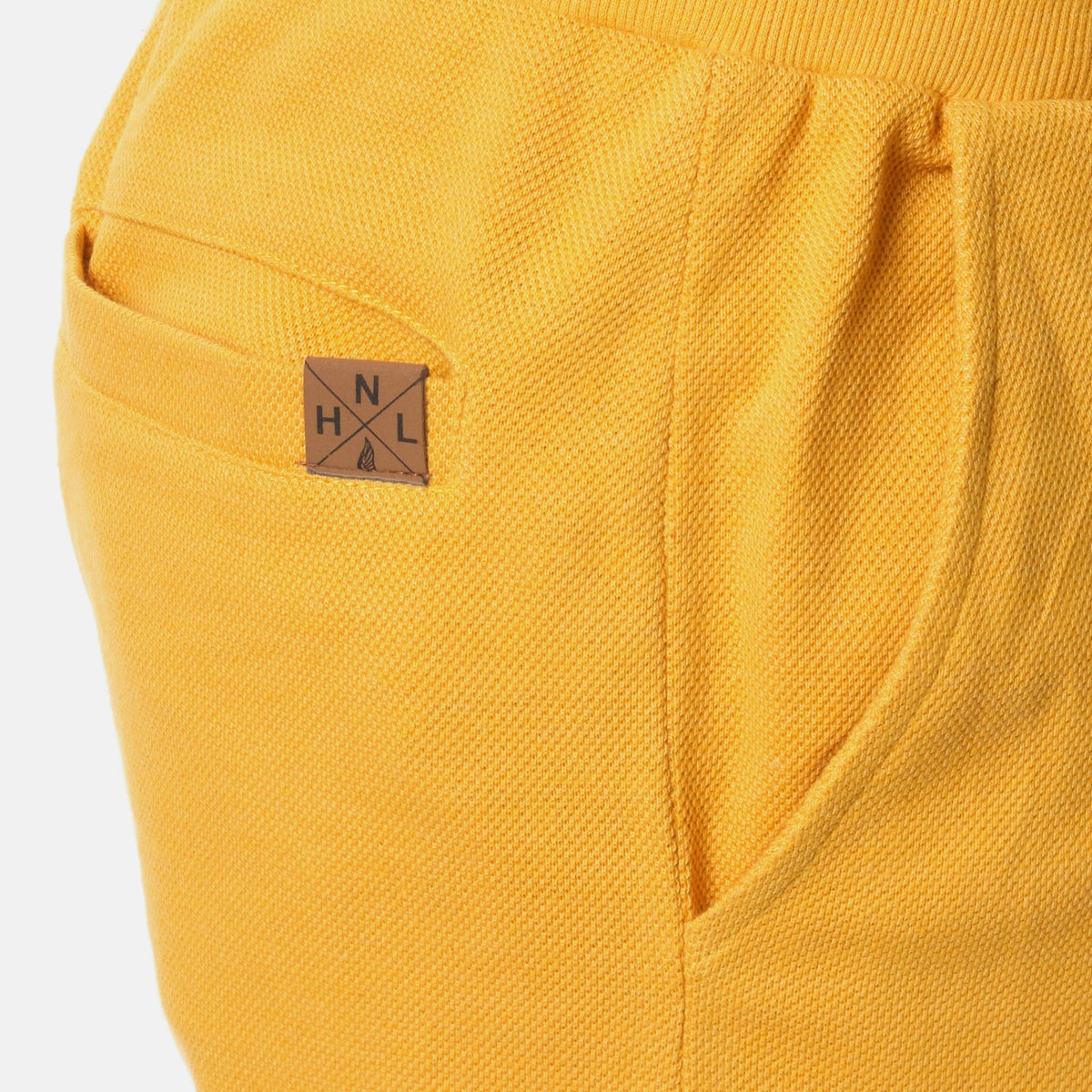 Pantaloncini uomo in piqué senape Foxy