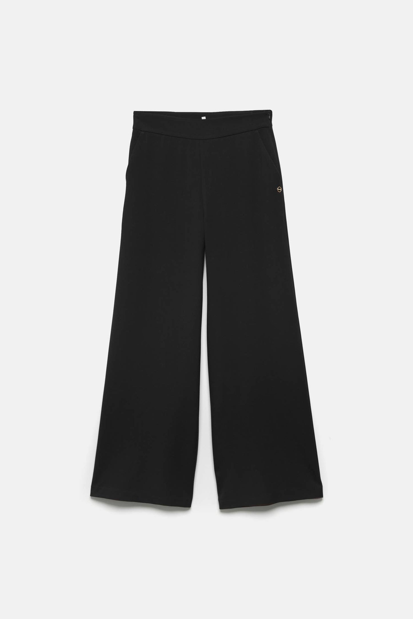 Pantaloni a Gamba Larga con Zip Laterale