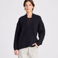 Cardigan Mette in lana d’agnello biologica nero