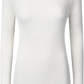 Maglia Fermi in misto seta bianca
