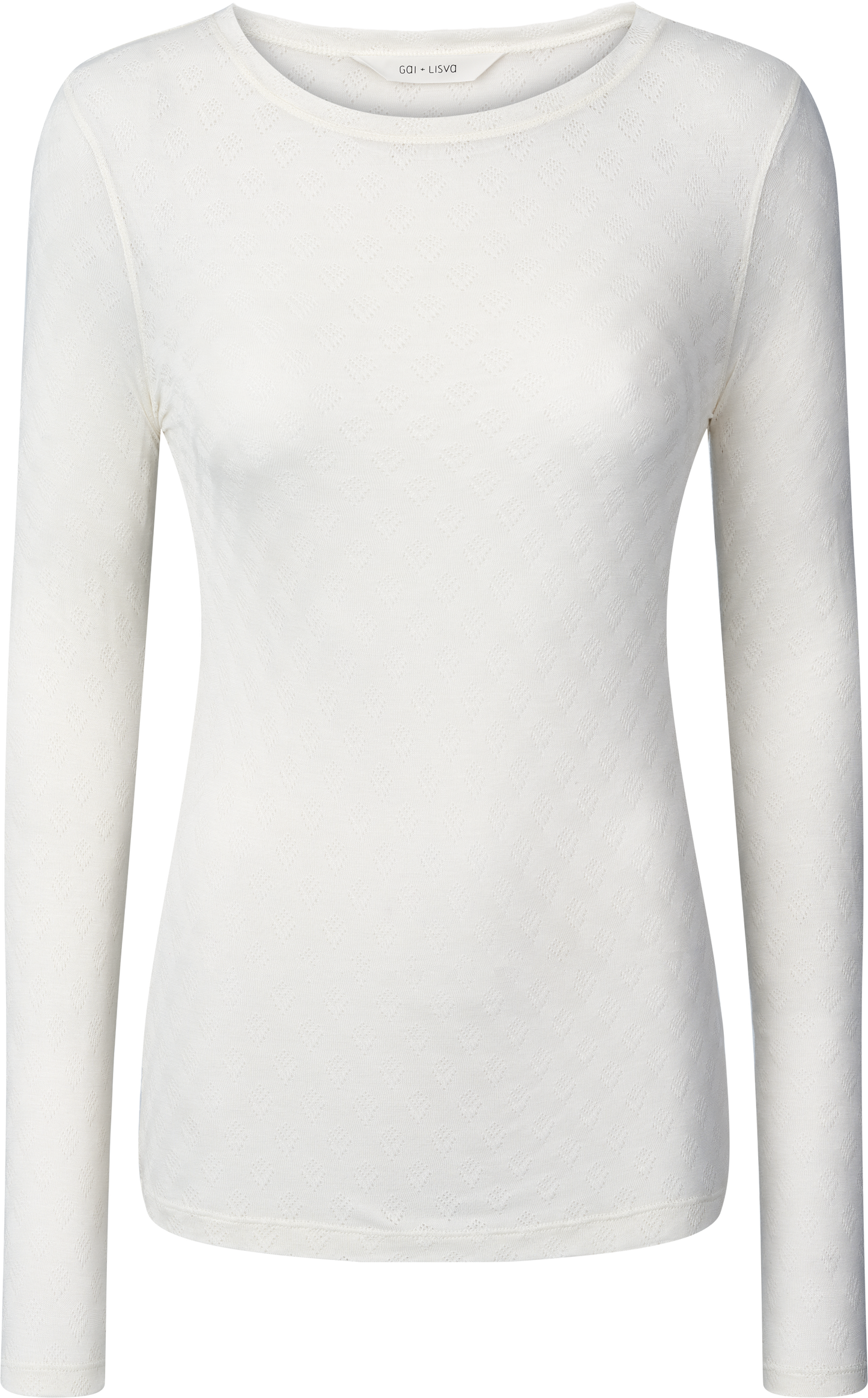 Maglia Fermi in misto seta bianca