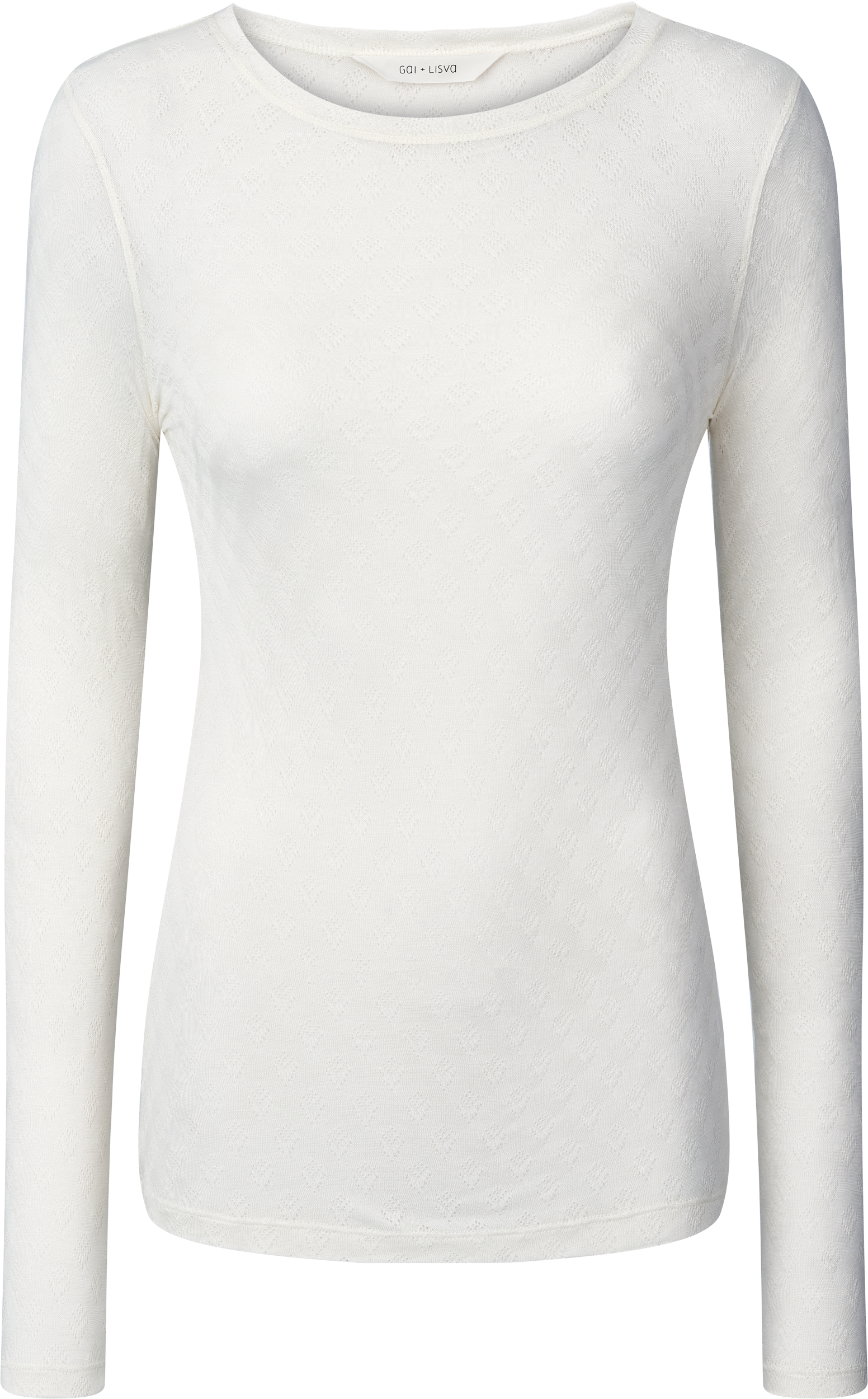 Maglia Fermi in misto seta bianca