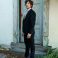 Giacca da completo in velluto a coste blu navy