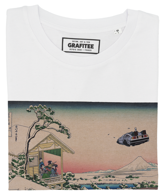 T-shirt unisex in cotone biologico con stampa “Floating Car”