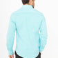 Camicia slim fit stretch azzurra da uomo