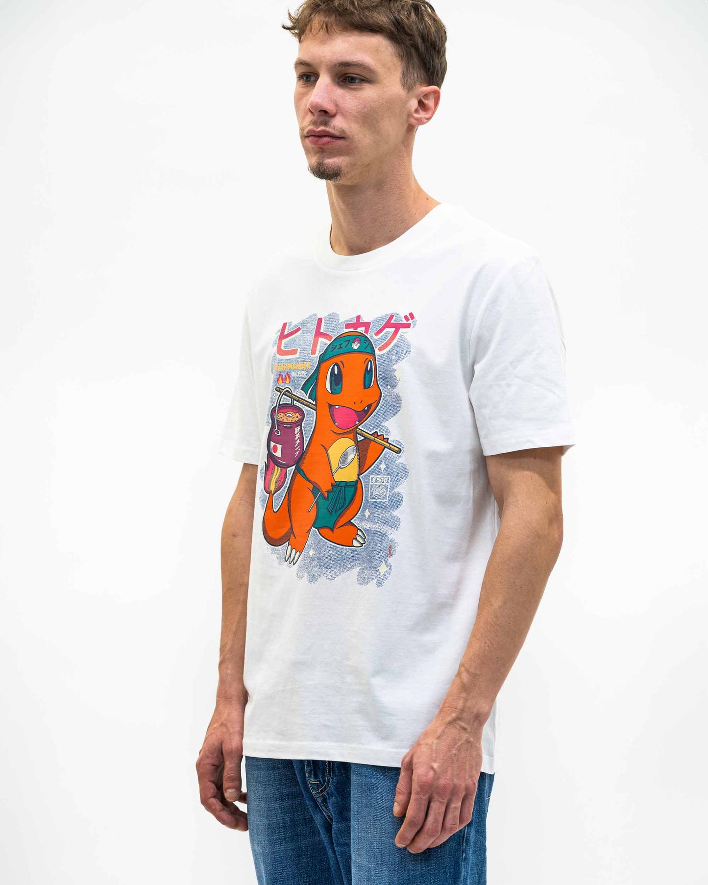 T-shirt Salamèche con grafica food Pokémon