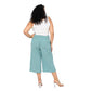 Pantaloni culotte estivi in lino curvy
