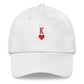 Cappellino dad hat in cotone con ricamo King e cinturino regolabile