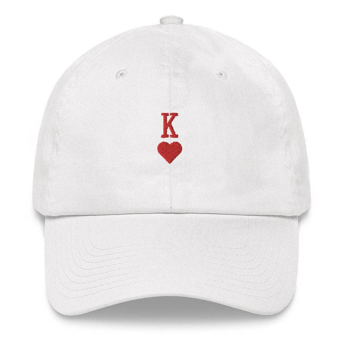 Cappellino dad hat in cotone con ricamo King e cinturino regolabile