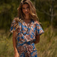T-shirt donna a scollo V in maglia fredda