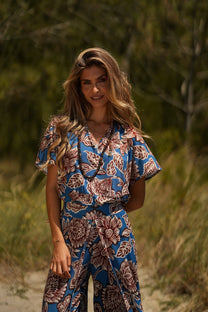 T-shirt donna a scollo V in maglia fredda