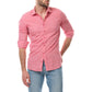 Camicia uomo in lino e cotone Raphael rossa