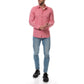 Camicia uomo in lino e cotone Raphael rossa