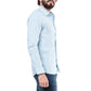 Camicia uomo in lino color cielo Raphael