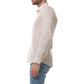 Camicia in lino e cotone Raphael Marrone Ghiaccio