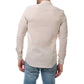 Camicia in lino e cotone Raphael Marrone Ghiaccio