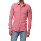 Camicia in lino da uomo Raphael rossa