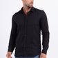 Camicia in lino Raphael nera da uomo