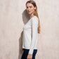 Maglia basic in viscosa con scollo a V