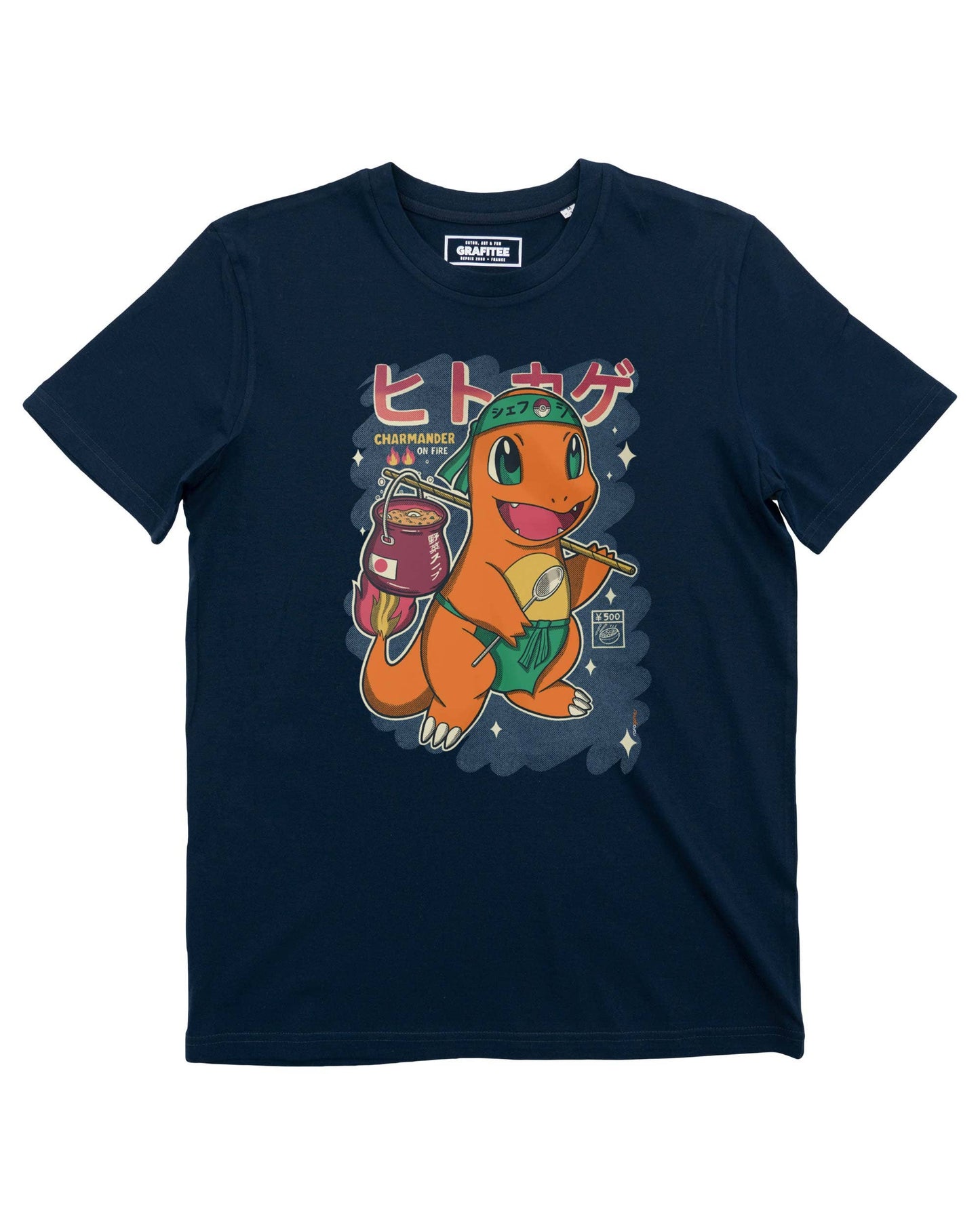 T-shirt Salamèche con grafica food Pokémon