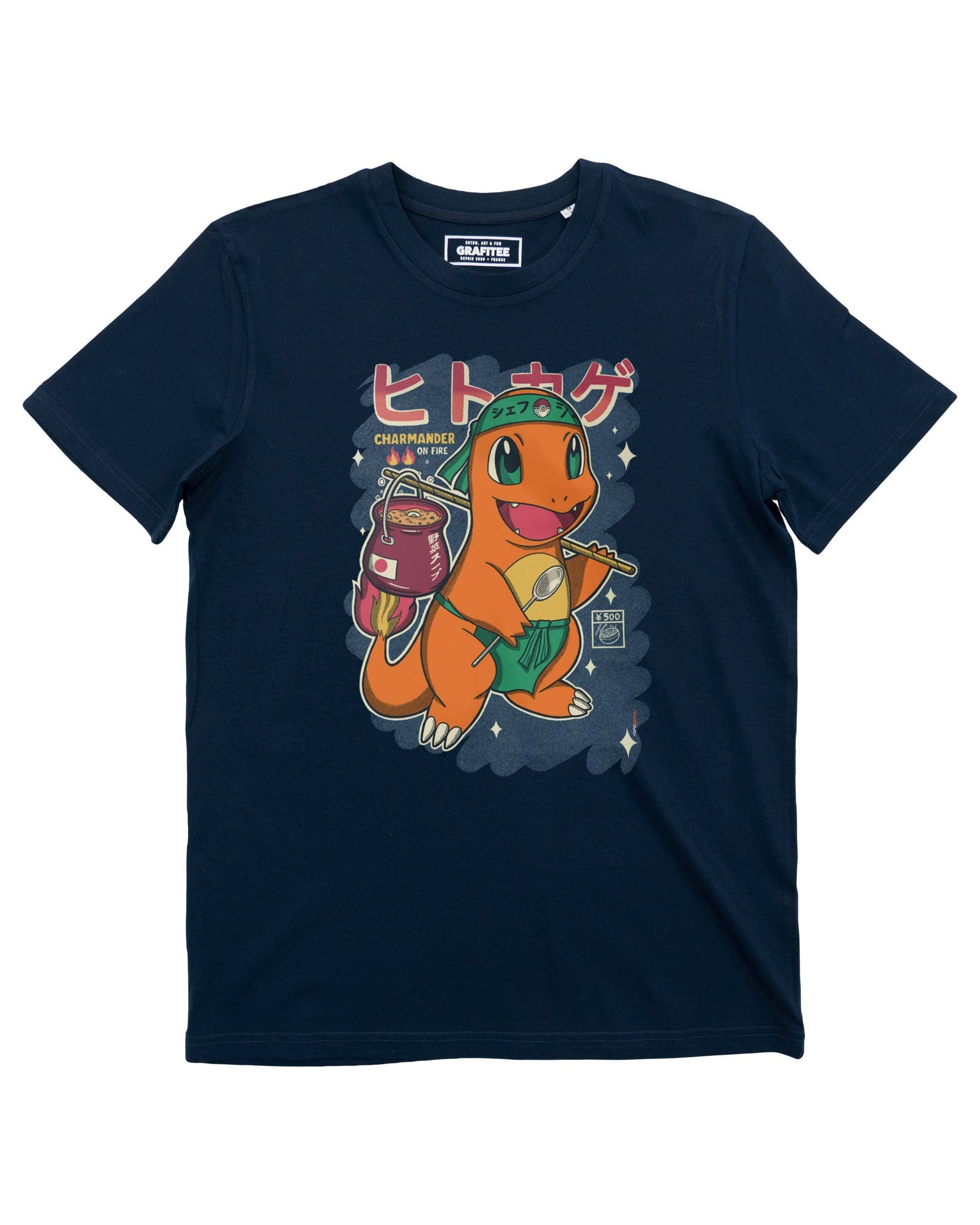 T-shirt Salamèche con grafica food Pokémon