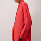 Camicia in popeline con polsini ampi