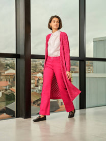 Pantaloni in twill elasticizzato a vestibilità comoda