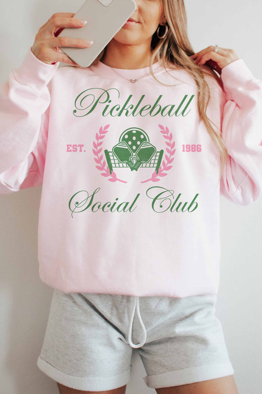 Felpa Oversize Pickleball Social Club