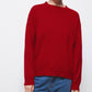 Maglione in maglia a girocollo a costine