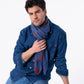 Foulard Uomo in Lana con Fantasia Geometrica