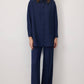 Camicia oversize comfort blu navy