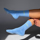 Calzini azzurro baby con scritta “Bonjour”