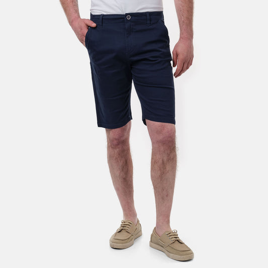 Bermuda uomo Lucky tinta unita blu navy