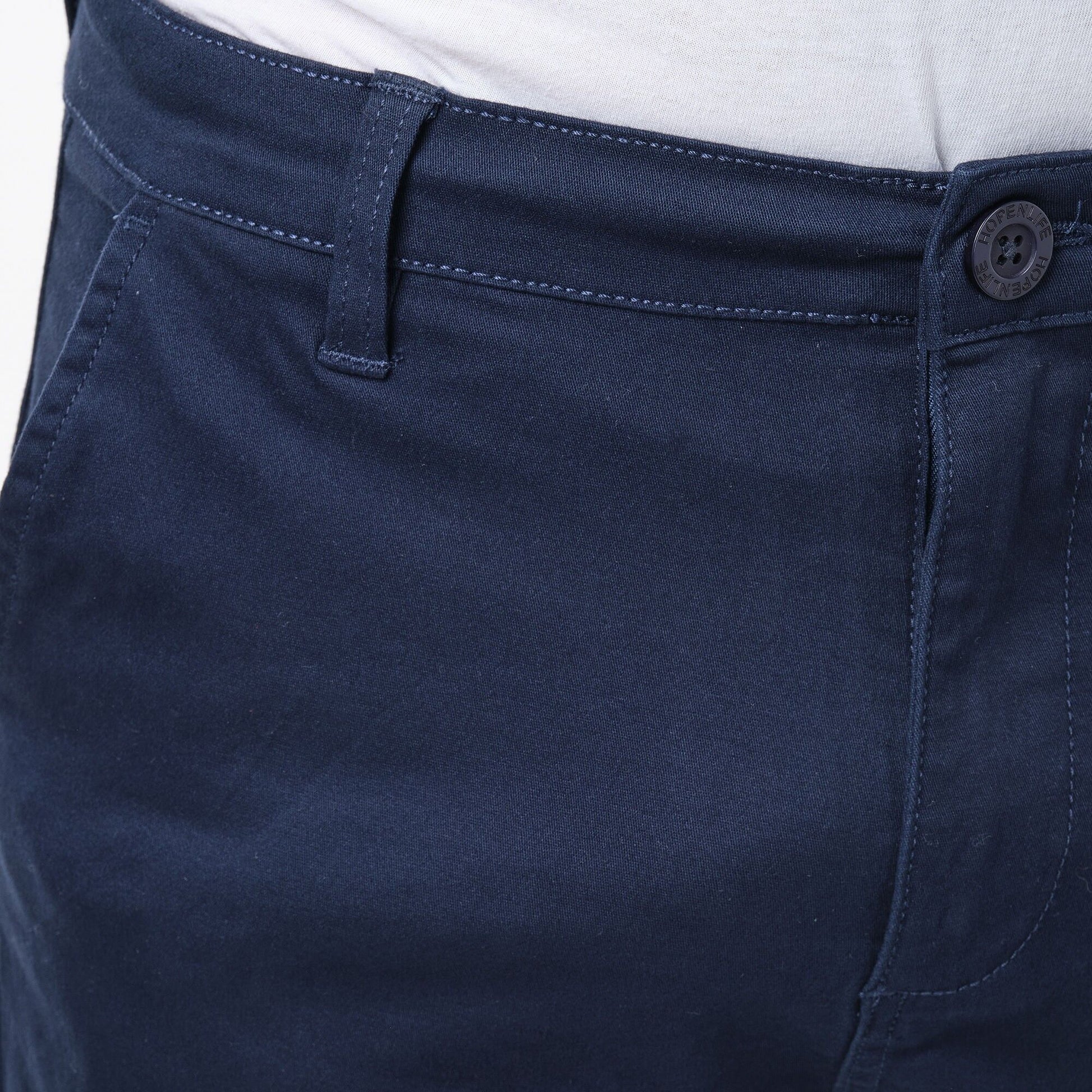 Bermuda uomo Lucky tinta unita blu navy