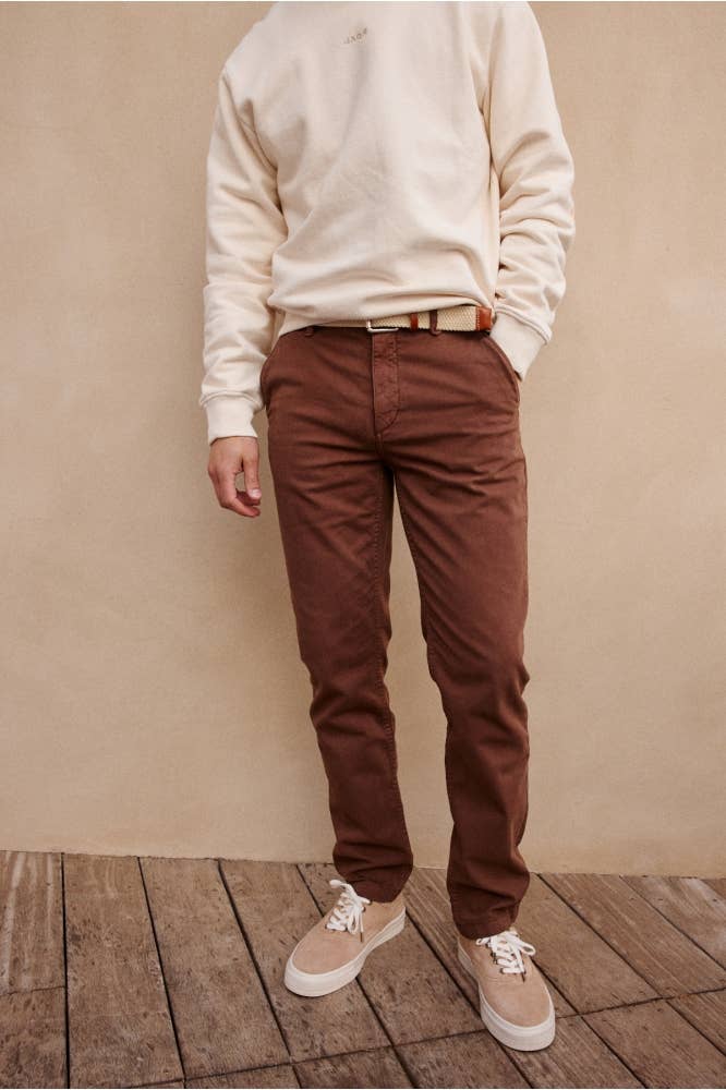 Pantaloni chino slim Joe Brown