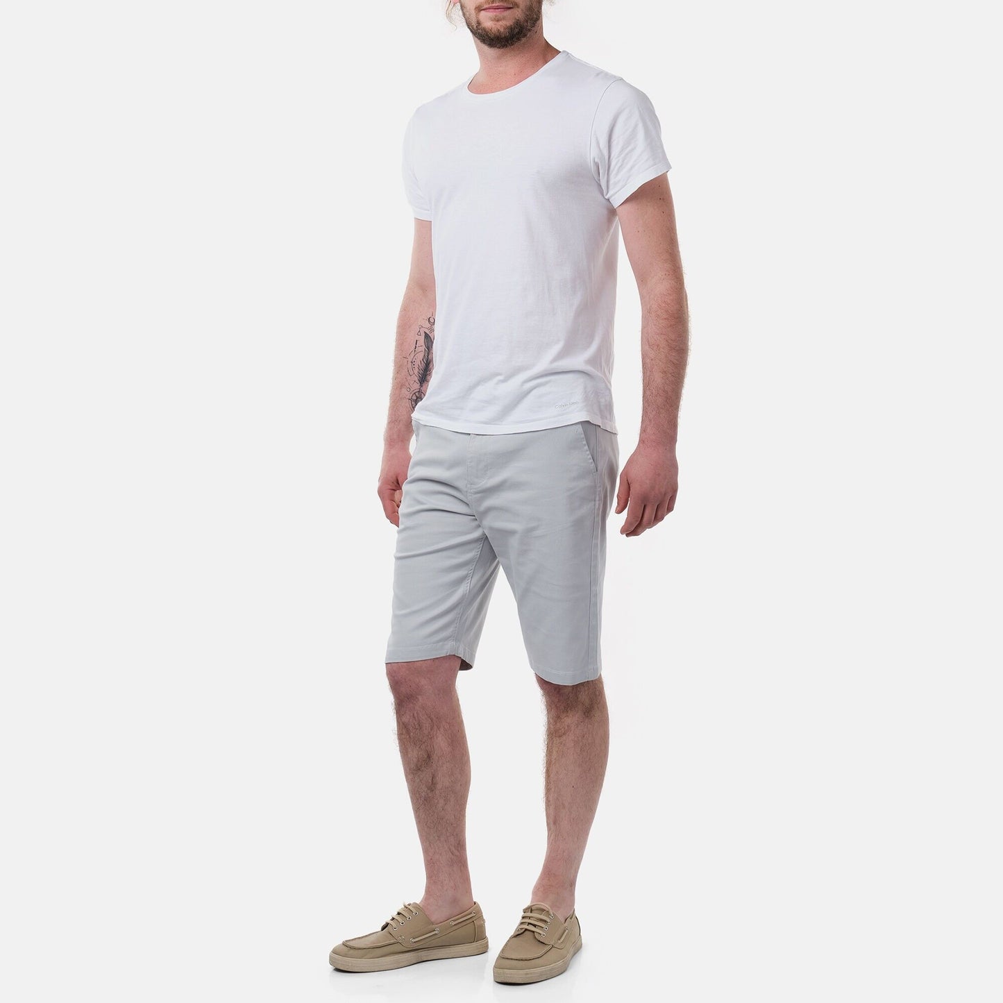 Bermuda Uomo Tinta Unita in Cotone Elasticizzato