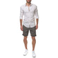 Pantaloncini uomo Kabuto kaki in cotone elasticizzato