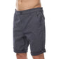 Pantaloncini da uomo blu navy in cotone stretch