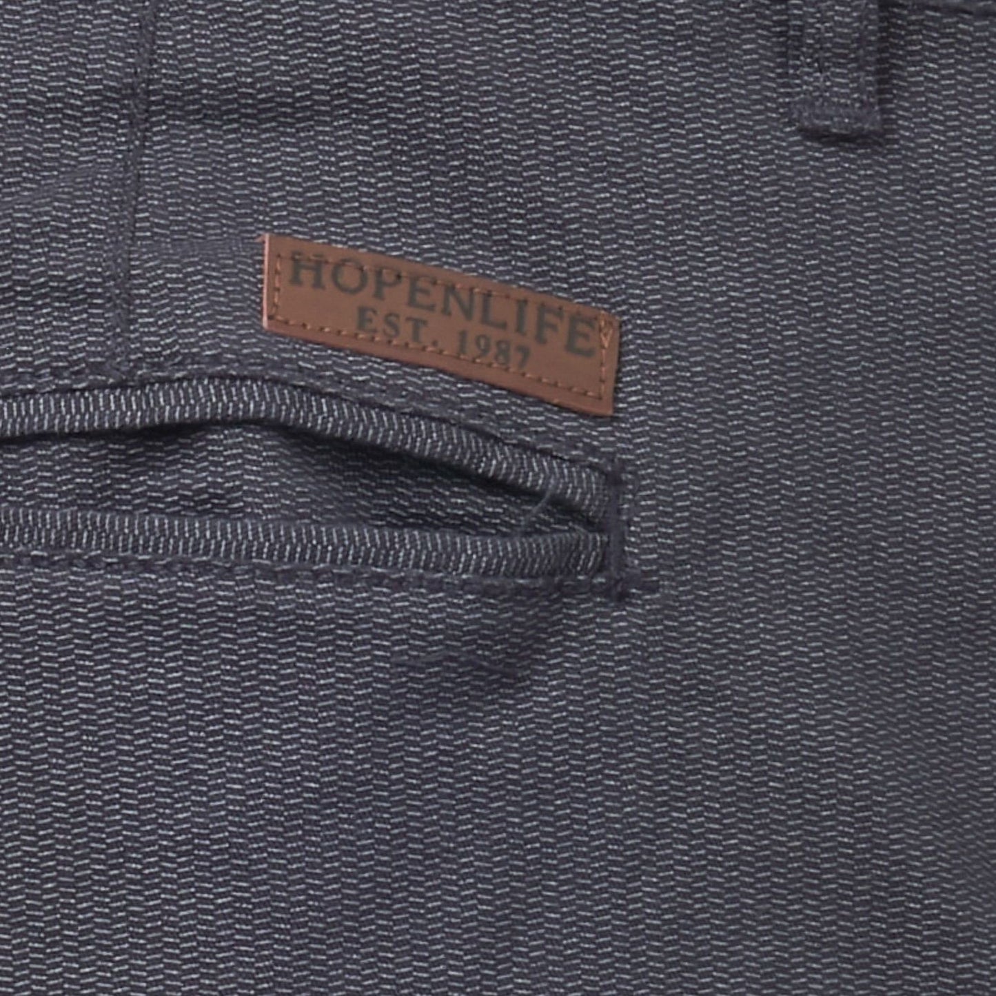 Pantaloncini da uomo blu navy in cotone stretch