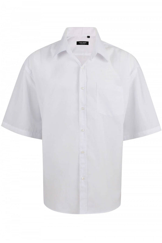 Camicia bianca taglie forti a maniche corte