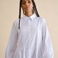 Abito chemisier bianco in cotone stretch