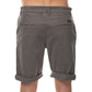 Bermuda chino uomo in cotone elasticizzato grigio